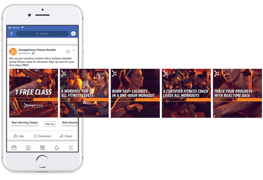 The Best Facebook Carousel Ads For Advertising Fitness Gyms